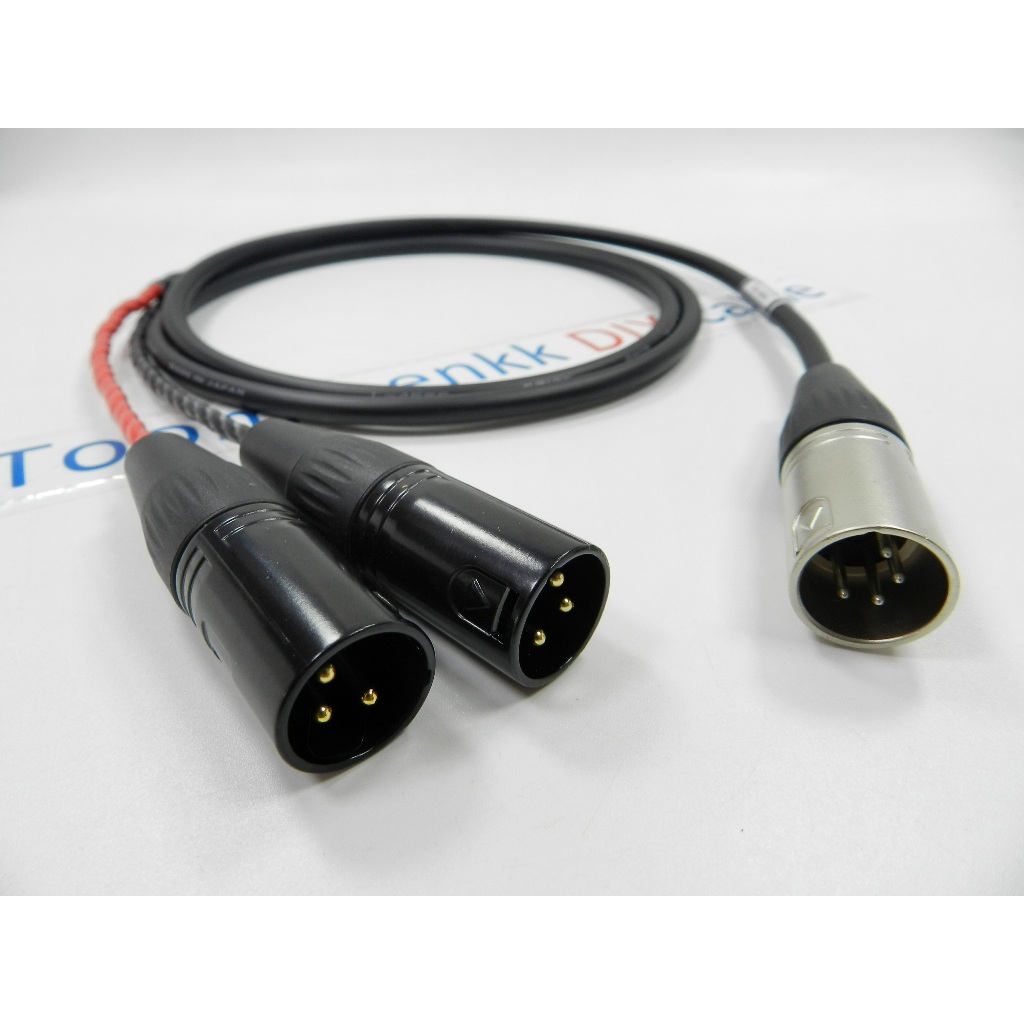 สายสัญญาณเสียง Canare L-4E6S Balance XLR 4pin Y-2way XLR 3pin (REAN/Neutrik L-R)