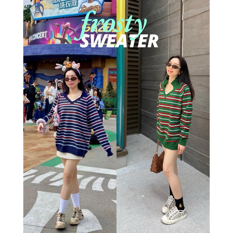 UIUI | FROSTY SWEATER เสื้อสเวตเตอร์ลายทาง