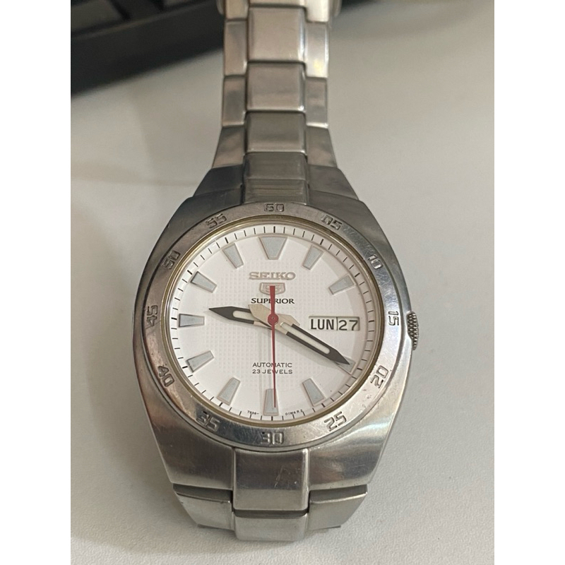 SEIKO 5 7s36-01w4 SUPERIOR 23j..Automatic Japanแท้