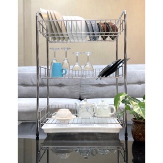 Kowa homeware KWH-S008ชั้นวางอเนกประสงค์3ชั้นสเตนเลสเกรด 304…