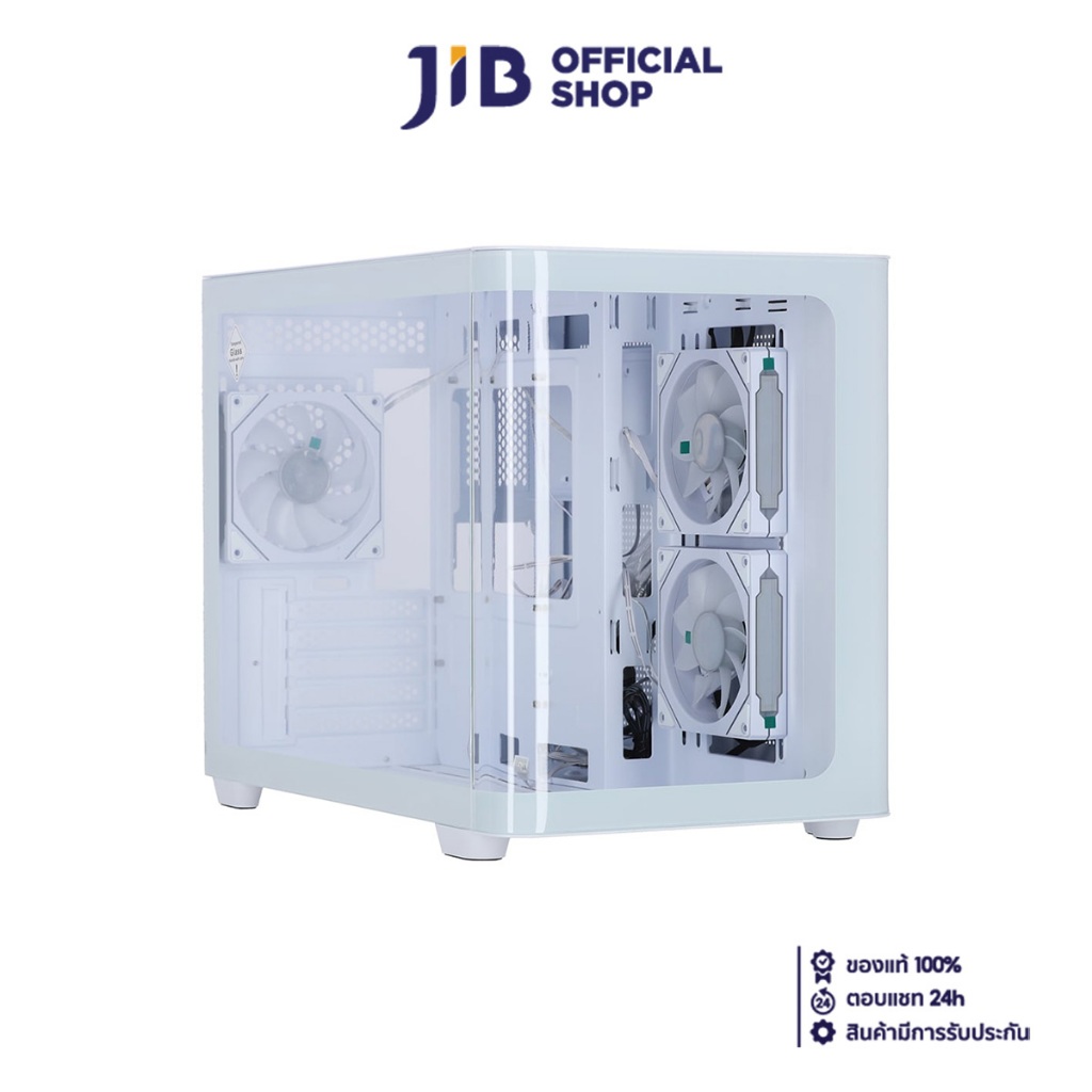 CASE (เคส) AEROCOOL P300C (WHITE) (MICRO-ATX)