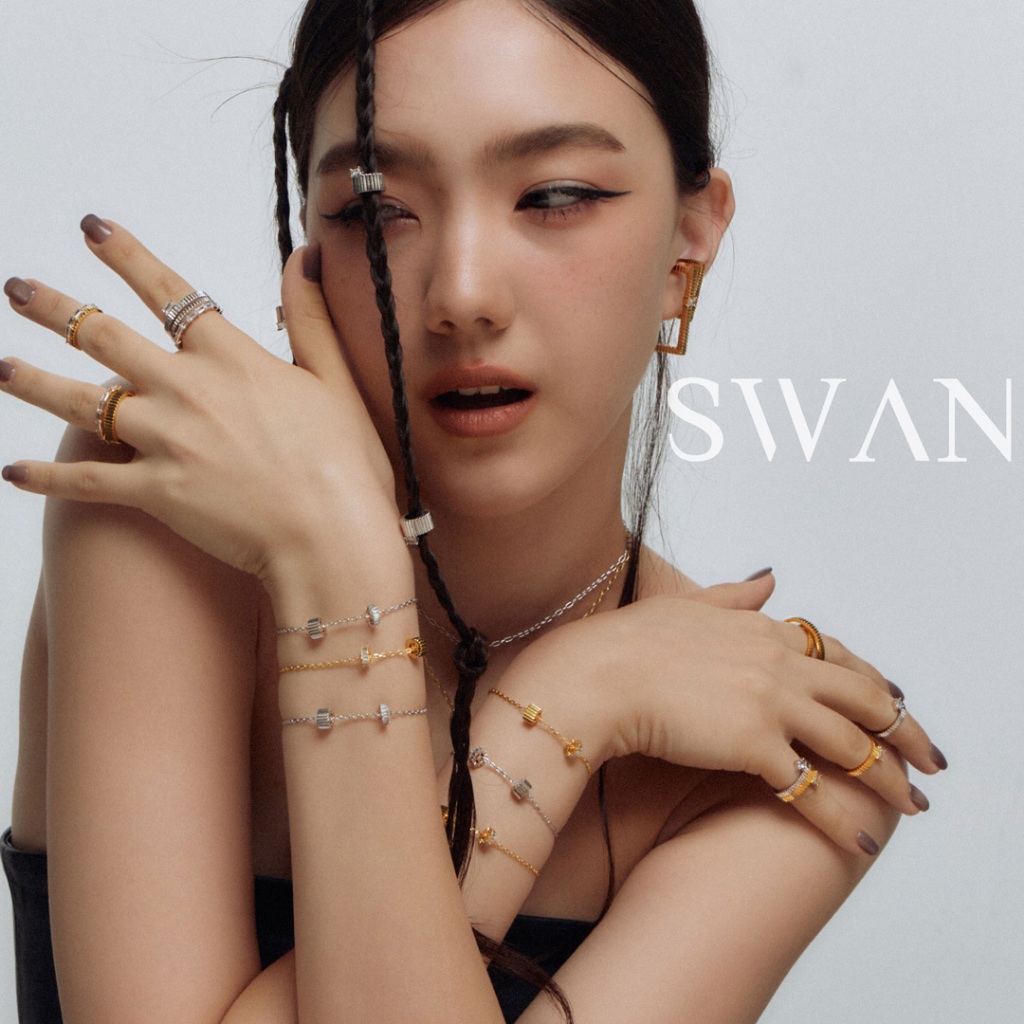 Swan سوار ATHENA فضة حقيقية بدلاية زركون — صورة 7