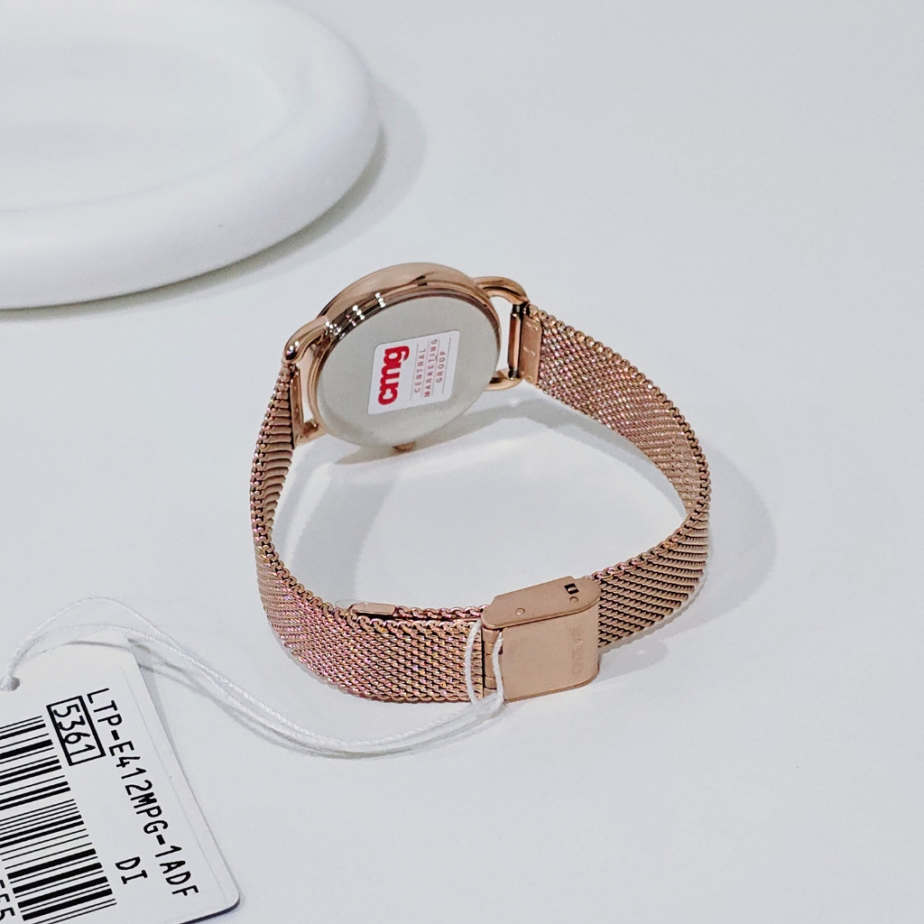 Casio นาฬิกาข้อมือผู้หญิง LTP-E412(LTP-E412D-2A,LTP-E412MGB-1A,LTP-E412MPG-1A,LTP-E412PG-4A,LTP-E412PL-2A,LTP-E412RL-5A)