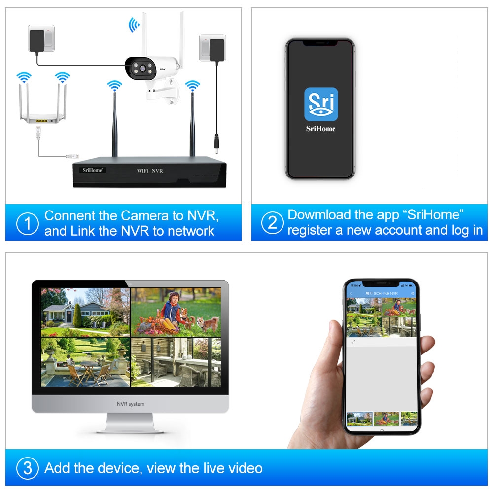 HIKVISION ชุดกล้องวงจรปิดไร้สาย 4CH H.265 Built-in mic อัดเสียงได้ กลางคืนภาพเป็นสี จับเคลื่อนไหว แถมอุปกรณ์ติดตั้ง