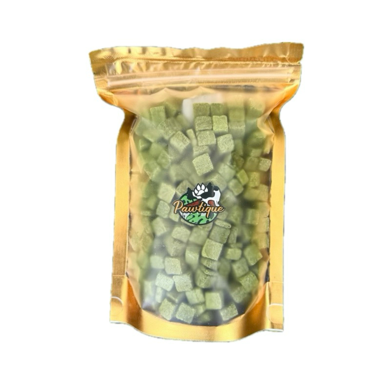 หญ้าแมวฟรีซดราย 150กรัม ขนมแมว Pawtique หญ้าแมวผสมอกไก่ Freeze Dried Cat Treats ขนมฟรีซดราย