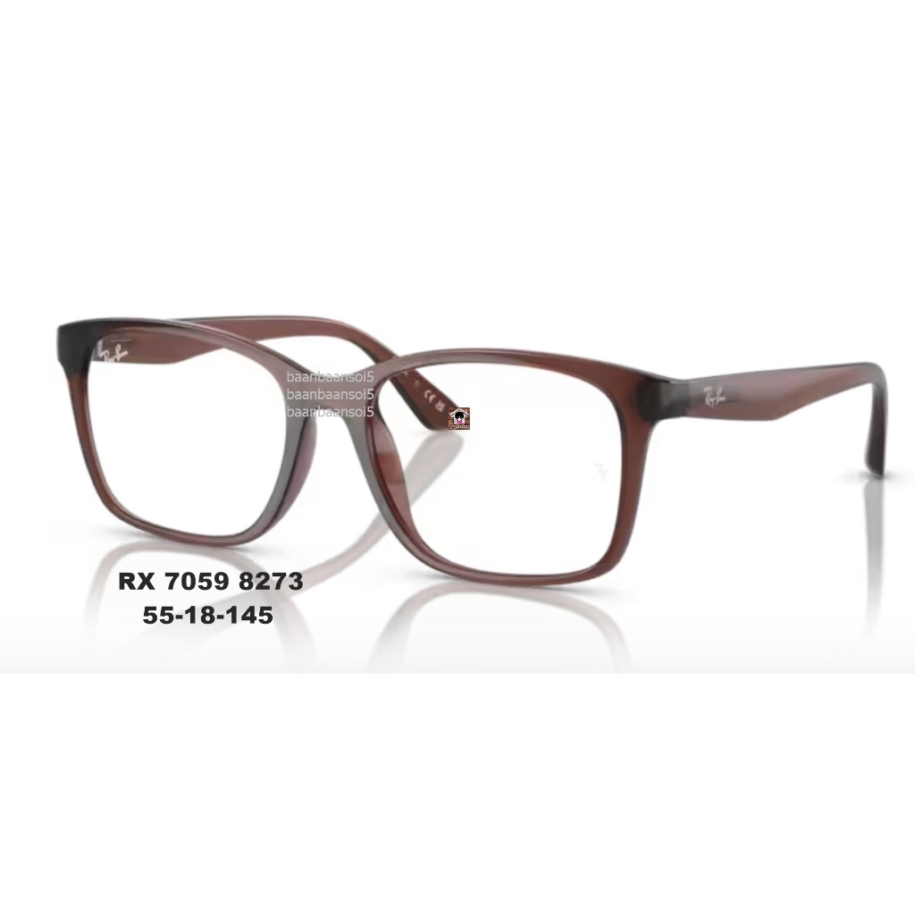 กรอบแว่นสายตา RX 7059 D พร้อมเลนส์ รุ่นElements จาก Essilor การันตีของแท้ 💯%พร้อมใบรับประกัน 2 ปี ศู