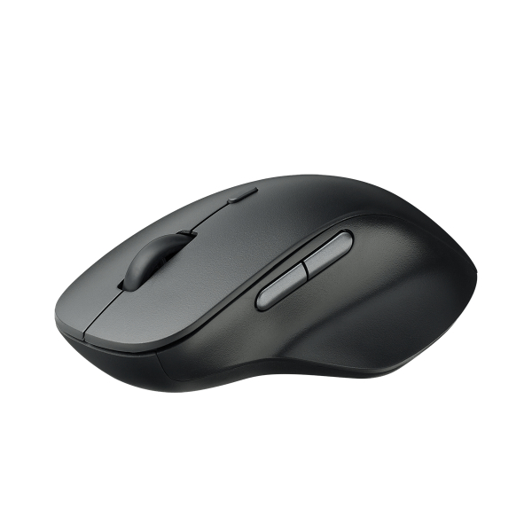 Rapoo รุ่น M50 PLUS เมาส์ออปติคอลไร้สาย เสียงเงียบ สี่ความเร็ว DPI One-touch ปุ่มนุ่ม ออกแบบตามสรีรศาสตร์ (สีดํา)