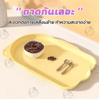แผ่นรองจาน กันลื่น กันน้ำ กันมด ขนาดใหญ่ แผ่นรองซิลิโคน ขนาดใหญ่สำหรับสัตว์เลี้ยง ถาดรองอาหาร HZ