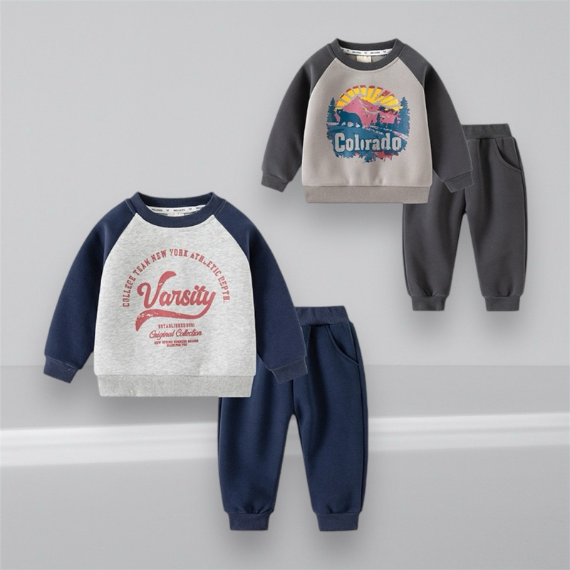 AB230 ชุดเซ็ตวอร์ม เสื้อผ้าเด็ก แฟชั่นเด็กสุดหล่อ พร้อมส่งในไทย