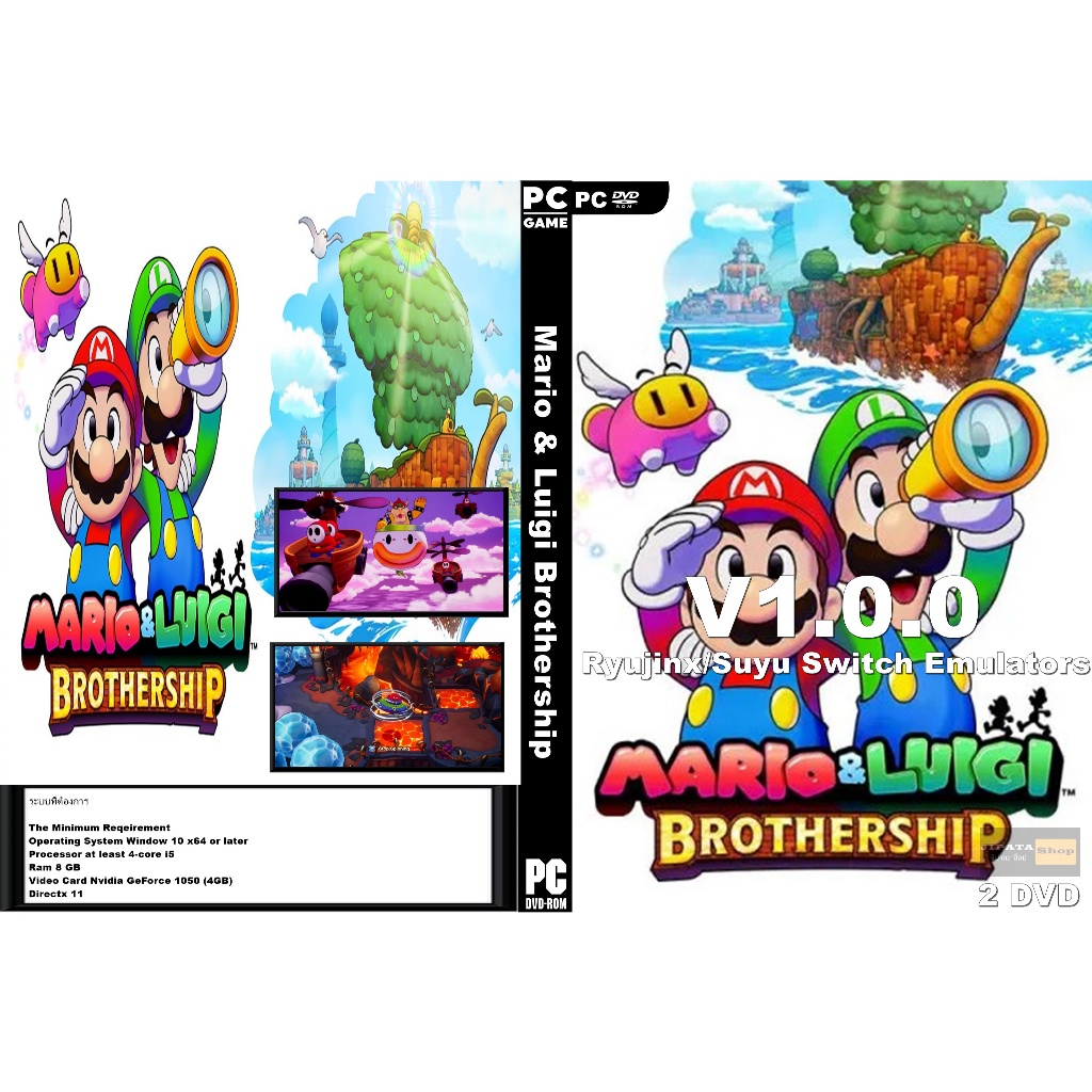 แผ่น Game PC Mario & Luigi Brothership (2DVD)