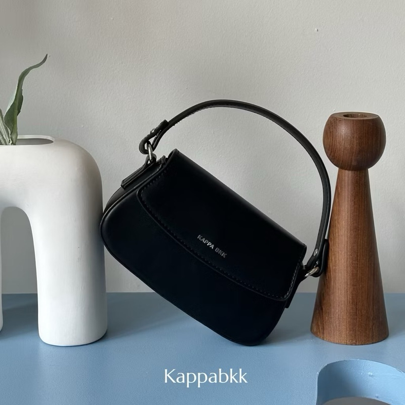 kappa bkk 👜 Monet Mini Bag ❥  สีดำ มือ1