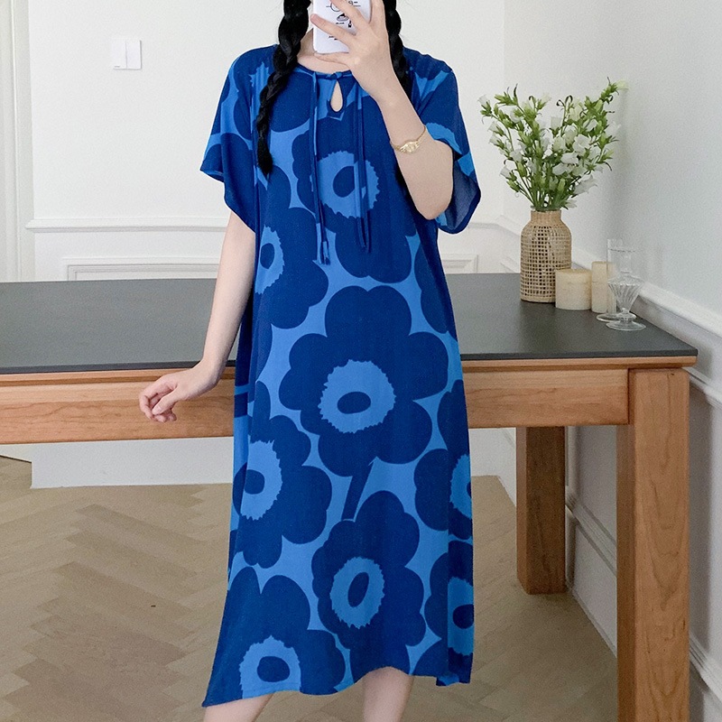 (พร้อมส่ง)ชุดนอนกระโปรง เนื้อผ้าเยื่อไผ่ นิ่มเบาใส่สบายละมุนผิว จะใส่เที่ยวหรือใส่นอนก็ได้