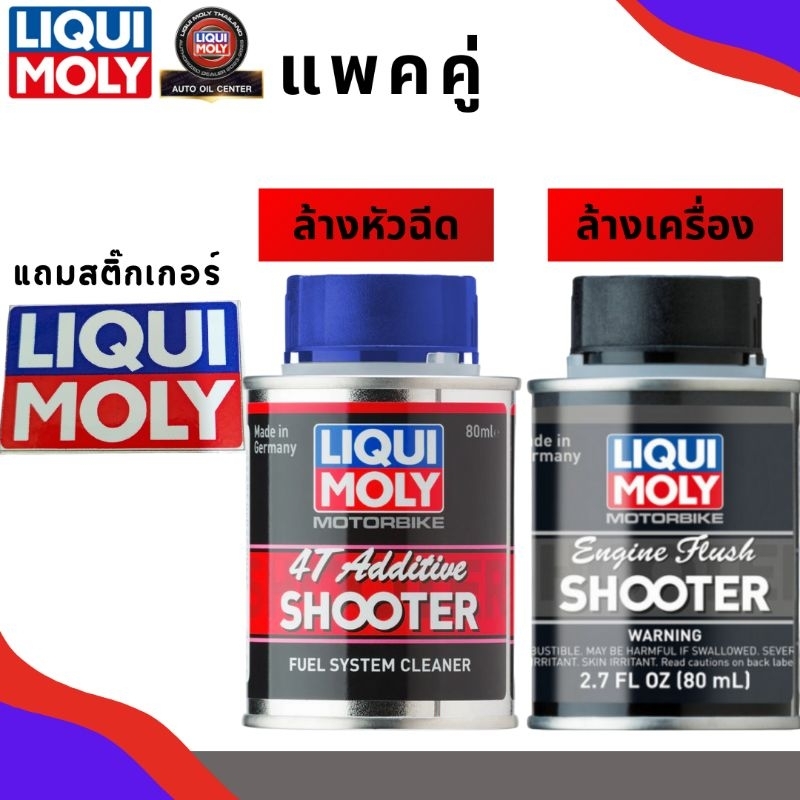 (แพคคู่)น้ำยาล้างหัวฉีดและน้ำยาล้างเครื่อง LIQUI MOLY 80 ml.