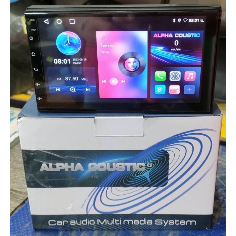 ขายจอแอนด​รอย​ด์ 7​ นิ้ว ทั่วไปติดรถยนต์ ยี่ห้อ Alpha COUSTICรุ่น T5 (จอแก้ว)​ไม่เล่นแผ่น