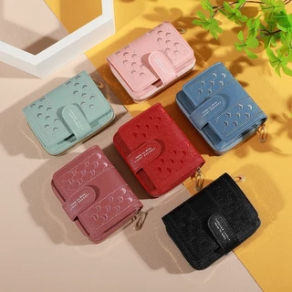 B-755🌟 กระเป๋าสำหรับผู้หญิง กระเป๋าสตางค์ใบสั้น Fashion 6สี