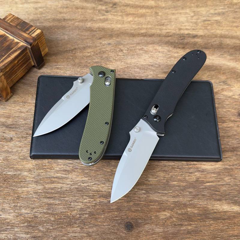 มีด มีดพับGanzo G704 ของแท้100%  วัสดุใบมีด 440C ความยาวใบมีด มม. 85