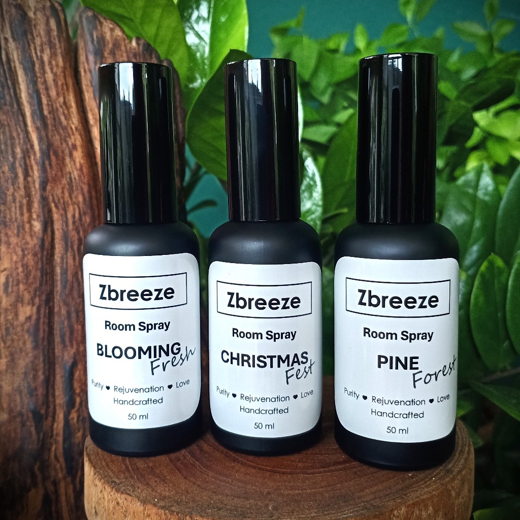 Zbreeze Room Spray สเปรย์ปรับอากาศ สเปรย์ฉีดห้อง มีส่วนผสมของน้ำมันหอมระเหย 50 ml