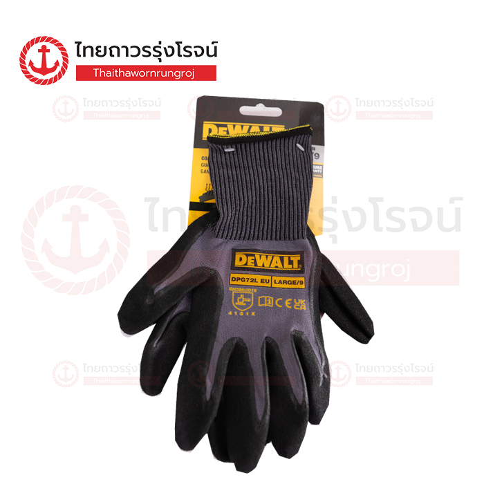 DEWALT ถุงมือช่าง สีดำ Size.L รุ่น DPG72L |คุ่| TTR Store
