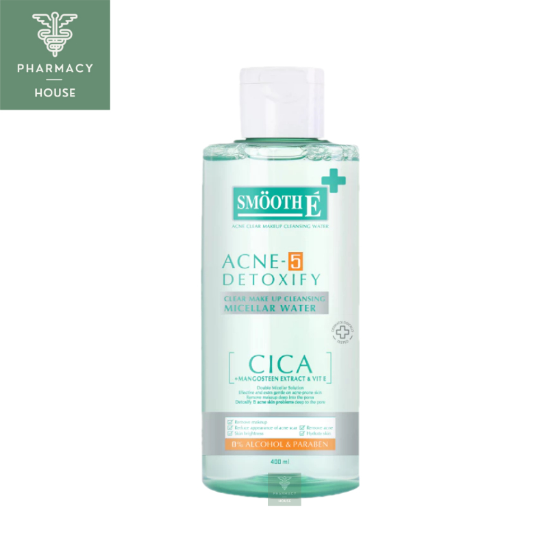 Smooth E Acne-5 Detoxify Clear Make Up Cleansing Micellar Water 400 ml.