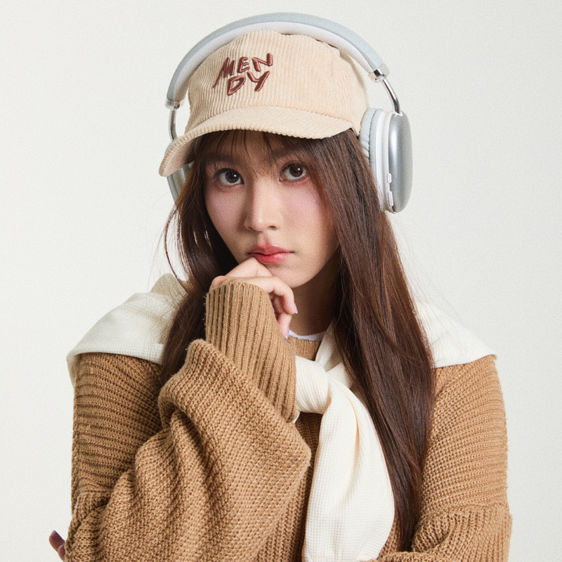 Mendy Corduroy Logo Cap - Cream