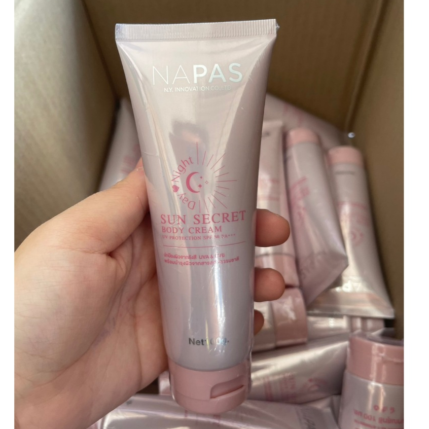 (แพ็คเกจใหม่) กันแดดซันซีเคร็ท (นภัส) napas กันแดดนมหอม