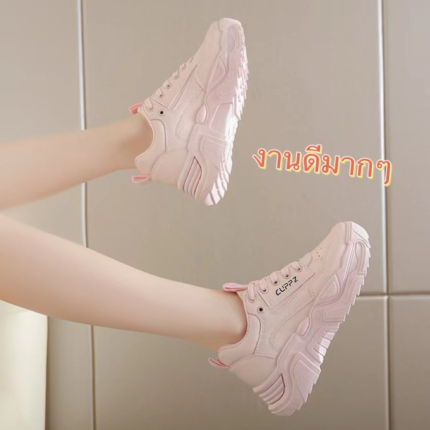 leeblackshoe ส่งเร็ว🚚รองเท้าผ้าใบผู้หญิงแฟชั่น ยืดหยุ่นได้ดี รองเท้าเป็นทรงดี เสริมส้น พร้อมส่งจ๊าท A662