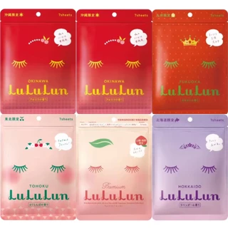 lululun mask moist balance 7 แผ่น มาส์กหน้า ลูลูลูน สูตรสตรอเบอร์รี่/สูตรมอย์สเจอไรซ์เซอร์ บาลานซ์