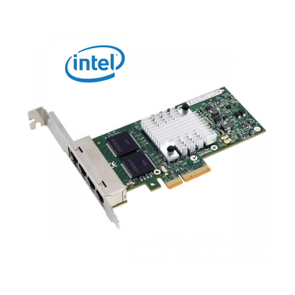 Lan Card 4 port Intel 1G Ethernet Quad Port 1GB Gigabit NIC การ์ดแลน 4 port 1000Mbps 1Gb การ์ดเครือข่าย