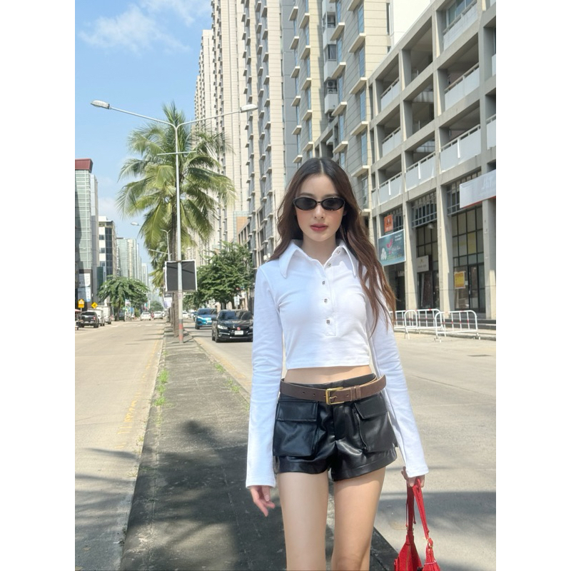 polo shirt เสื้อแขนยาวโปโล taya fabrique