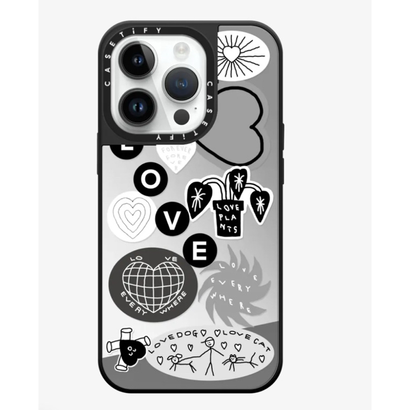 casetify LOVE STICKER 02 iphone14proพร้อมส่ง