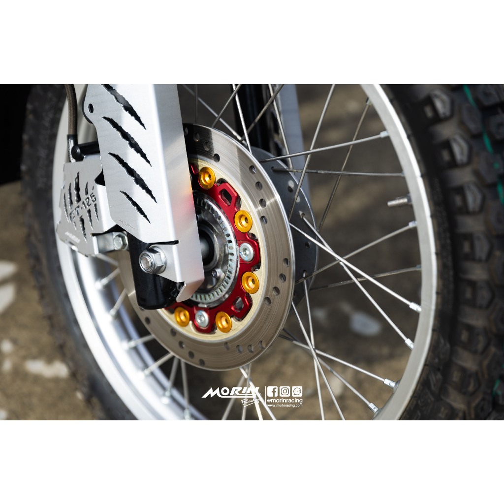 MORIN จานเบรคหน้าสร้าง CNC 220 mm. HONDA CT125 GEN 1-2 แท้ 100% (Leewattana อะไหล่แต่งมอเตอร์ไซค์)