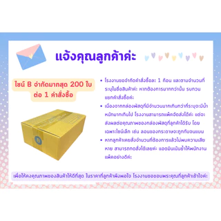 [200ใบ] กล่อง B กล่องไปรษณีย์ กล่องพัสดุ ขนาด 17x25x9cm หนา3ชั้น กระดาษแข็งคุณภาพดี The Post Box