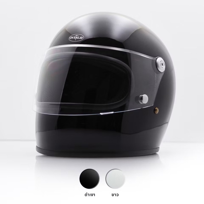 *PRE-ORDER หมวกกันน็อคทรงสลิม OVERLAY BABY II (FULLFACE HELMET) หมวกเต็มใบ ทรงวินเทจ