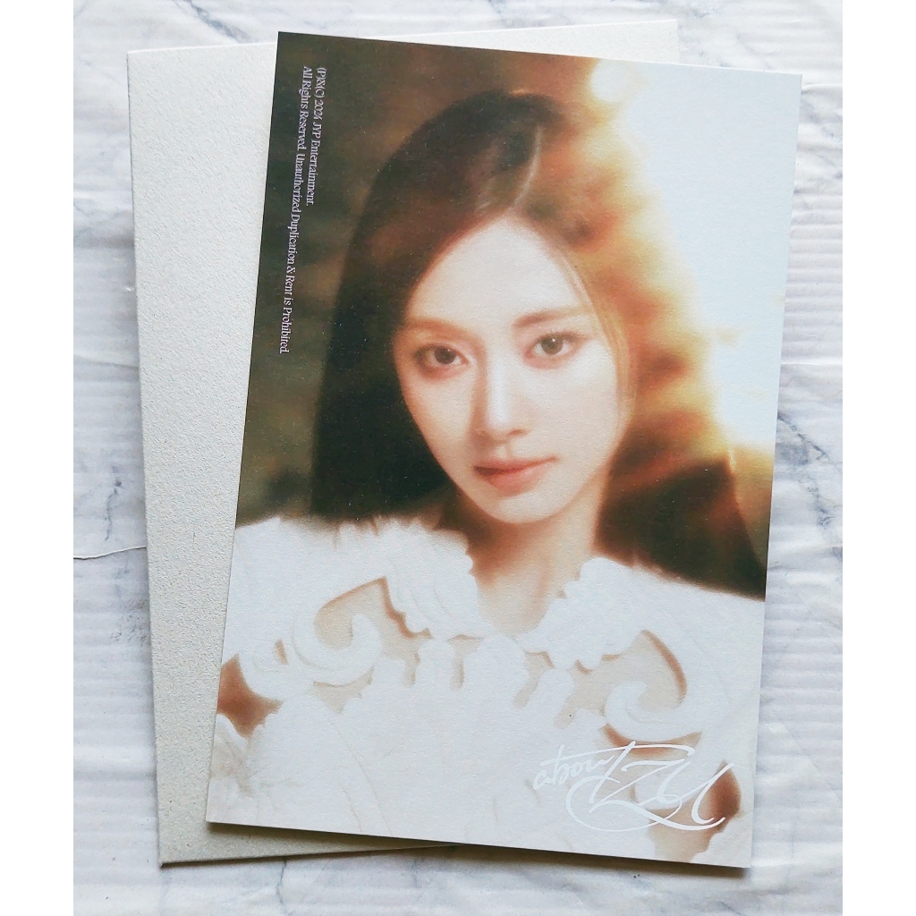 การ์ด Postcard POB จาก JYP Shop ของแท้ อัลบั้ม TZUYU ( TWICE ) - abouTZU Album พร้อมส่ง Kpop Card ทไวซ์ Run Away จื่อวี