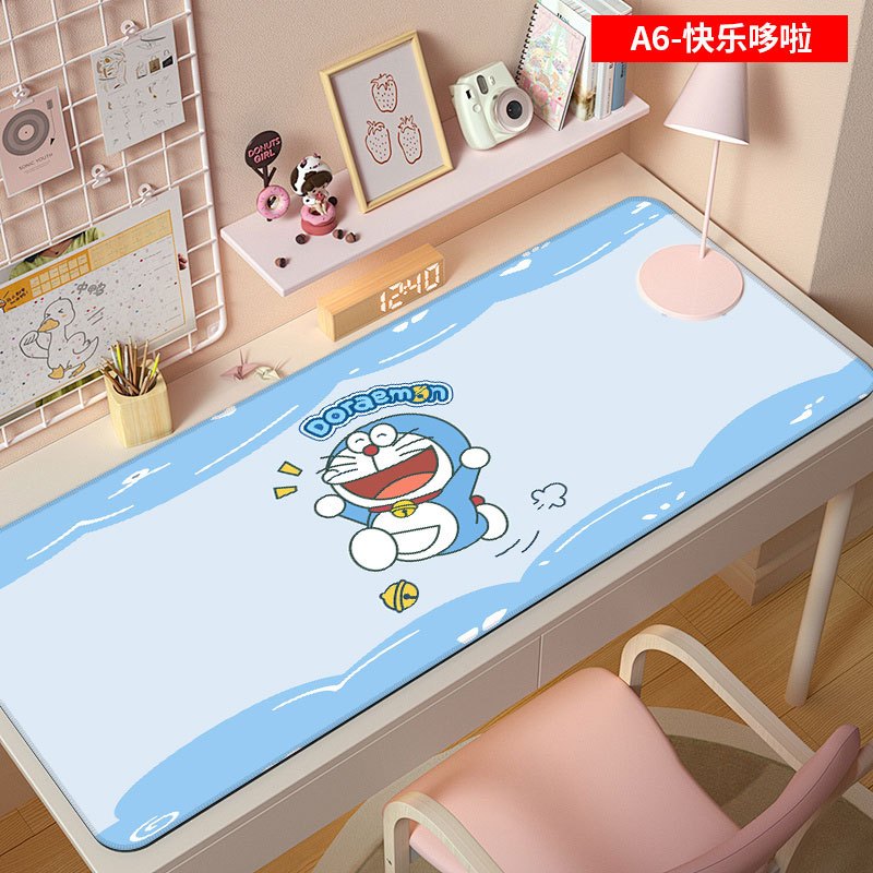 Doraemon พร้อมส่ง แผ่นรองเม้าส์ รองเม้า คีย์บอร์ด ยาว 800*300 มม. โดเรม่อน ลายการ์ตูน ยึดเกาะพื้นดี - รูปที่ 3