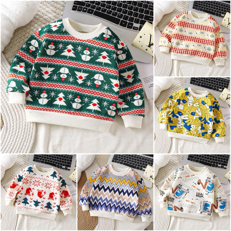 เสื้อกันหนาวเด็ก ผ้านุ่ม ใส่สบาย Size 80-130 [มีสินค้าพร้อมส่ง]
