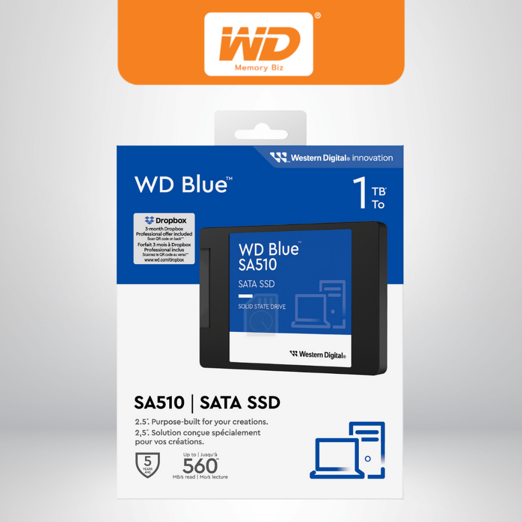 WD 1TB SSD (เอสเอสดี) WD BLUE SA510 รูปที่ 2