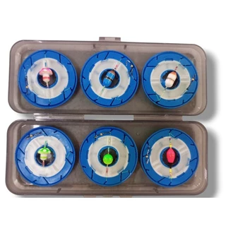ขายยกแพ็ค​ 6ชุด​ ชุดทุ่น​ตก​กุ้ง​ แถมฟรีตลับใส่โรล​1ชิ้น