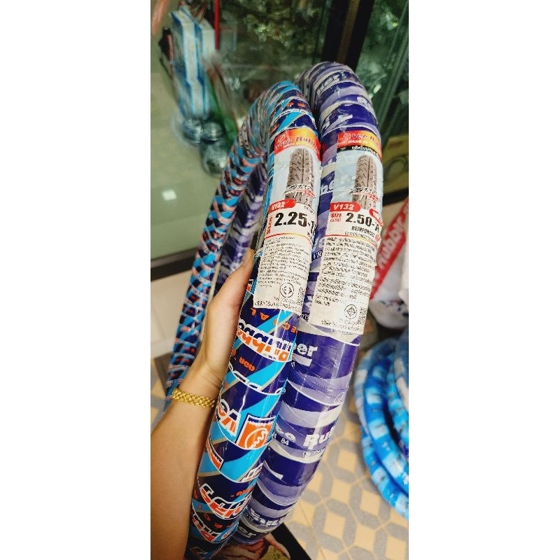 #ยาง225-17 + ยาง250-18 #โปร100 ยางหน้า+ยางหลัง พร้อมยางใน ส่งไวมาก ยางผลิตใหม่ล่าสุด ราคา ถูกที่สุด ดีลบีเคเค แกลเลอรีภาพที่ 7