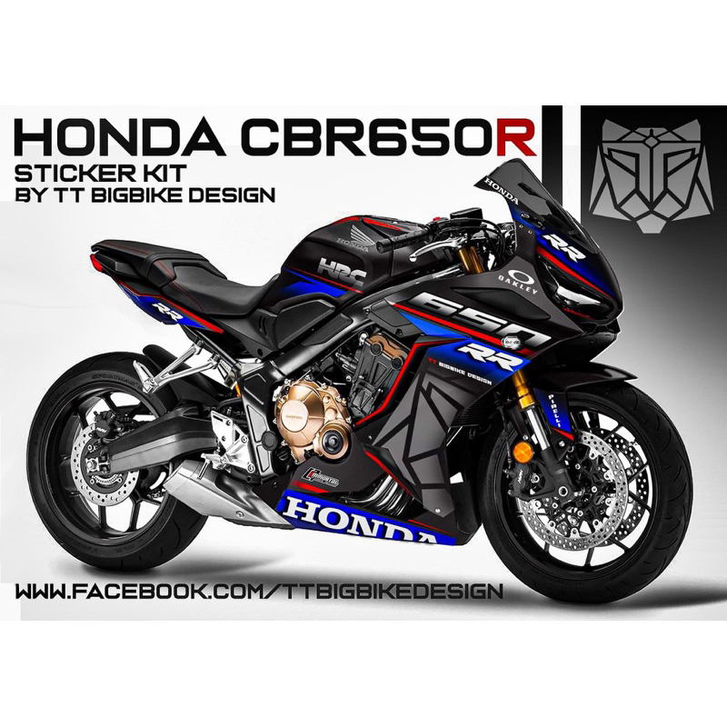 (Mr.AM) ชุดสติ๊กเกอร์ [เกรด Premium] Honda CBR650R (650 RR)