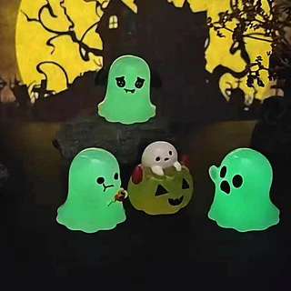 ส่งจากไทย 👻 จิบบิทฮาโลวีน งาน 3D เรืองแสง ตัวติดฮาโลวีน