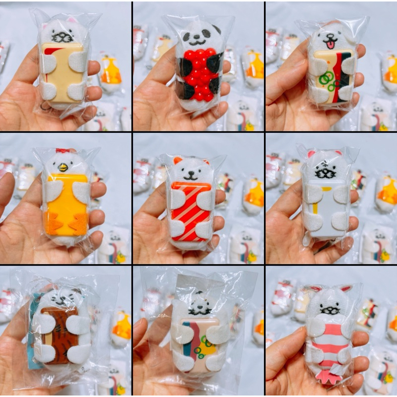 พวงกุญแจ ตุ๊กตา จิ๋ว แพนด้า หมี หมา ไก่ เสือ กระต่าย จิ้งจอก ซูชิโระ sushiro