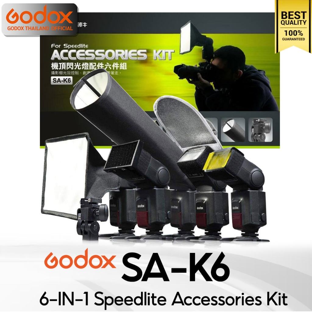 Godox Softbox SA-K6 6in1 For Flash TT350, TT520, TT600, TT685, V350, V480, V860, V1, V1Pro, V100, EL