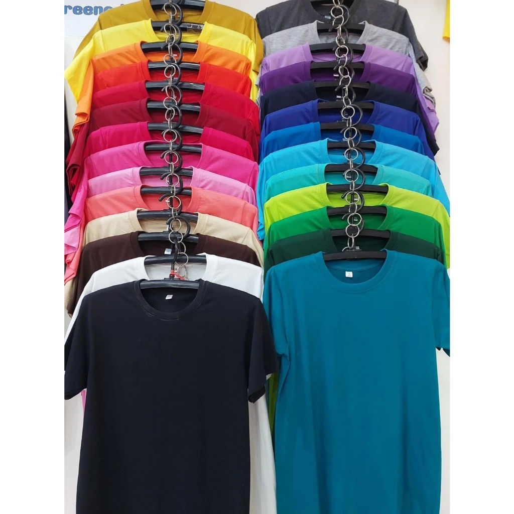เสื้อยืดคอกลมเนื้อผ้าCOTTON100% เสื้อเปล่า30สีราคาโรงงานพร้อมส่งเสื้อคุณภาพสวมใส่สบาย T-Cher T-Shirt