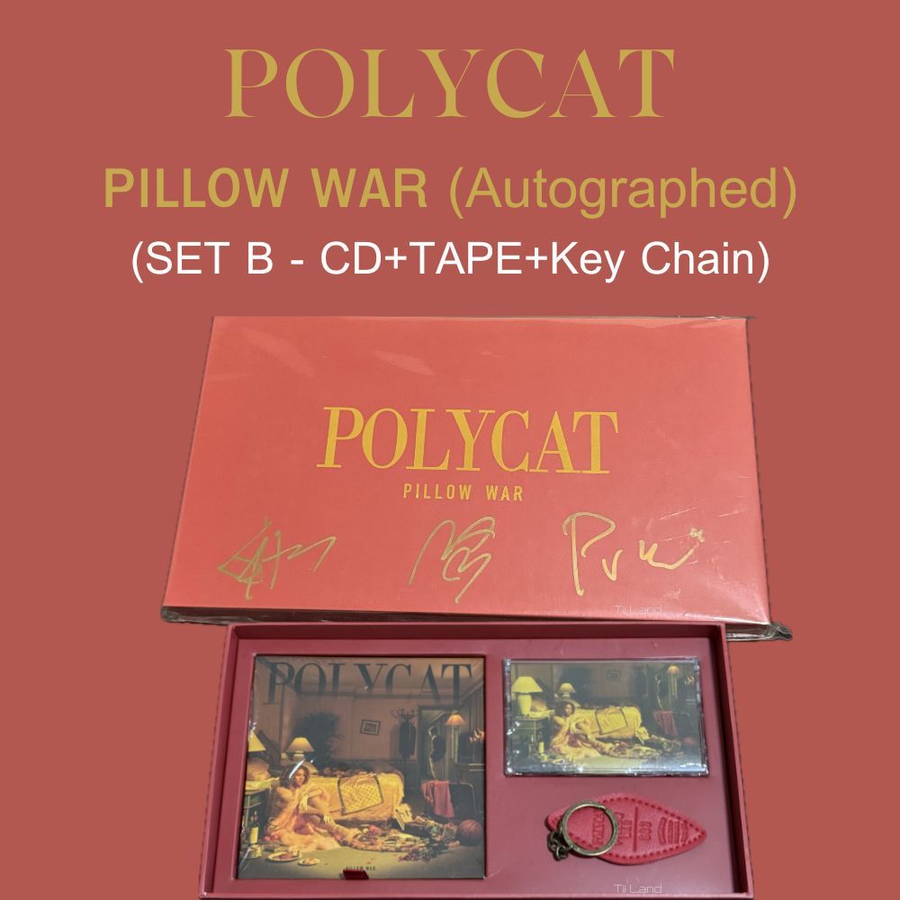 CD Box Set: Polycat อัลบั้ม Pillow War (มีลายเซ็นต์แท้ครบวง ของครบ) (แผ่นใหม่) ปี 2020