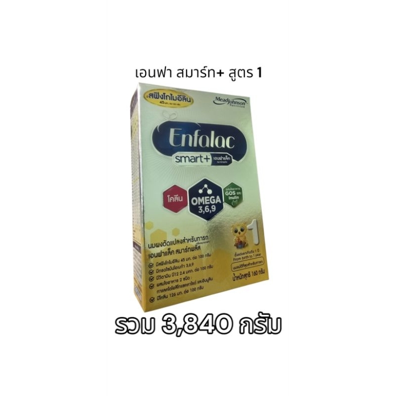 เอนฟาแล็ค สมาร์ทพลัส 160g. x24 ยกลัง(3,840กรัม) Enfalac Smart+ สูตร1