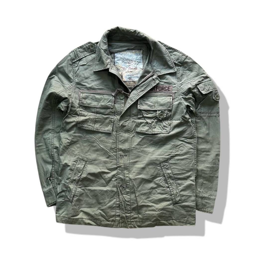 TBJ Jeans Military Jacket รอบอก 43”