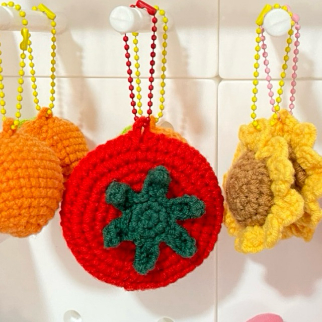พร้อมส่ง!!! พวงกุญแจกระจกมะเขือเทศ พวงกุญแจห้อยกระเป๋าน่ารักๆ🍅