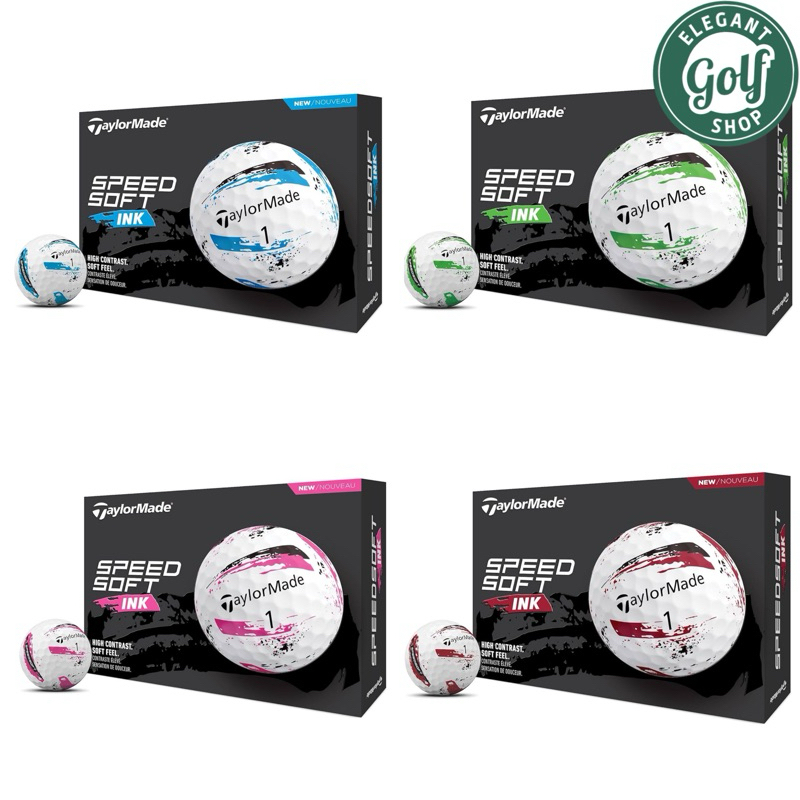 (ส่งไวที่สุดในช๊อปปี้)⛳️ลูกกอล์ฟ TAYLORMADE TM24 SPEED SOFT INK GOLF BALLS⛳️