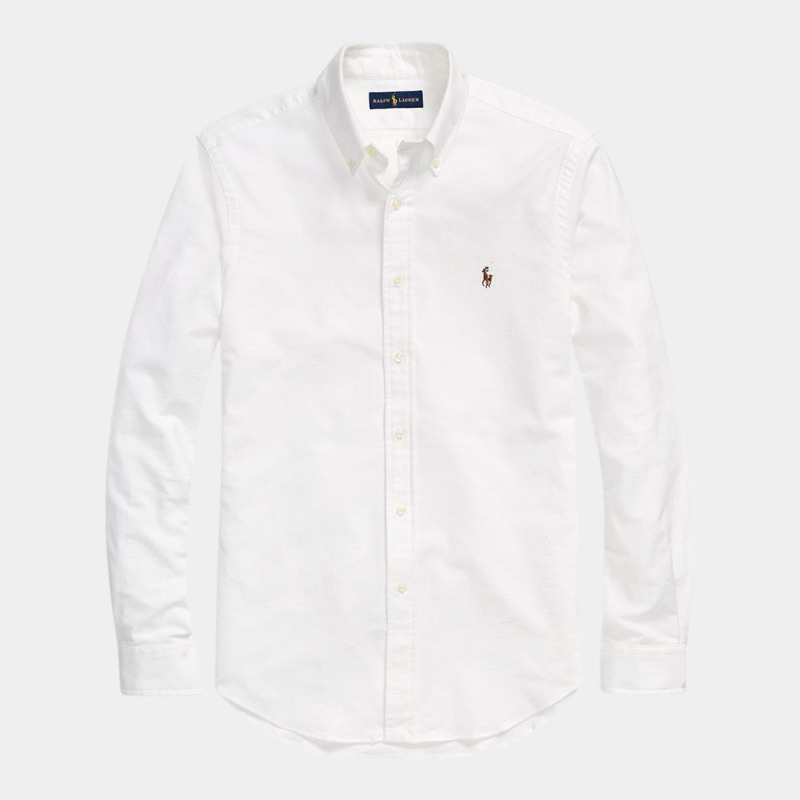 RL Stretch Oxford Shirt stripes Multi Pony white